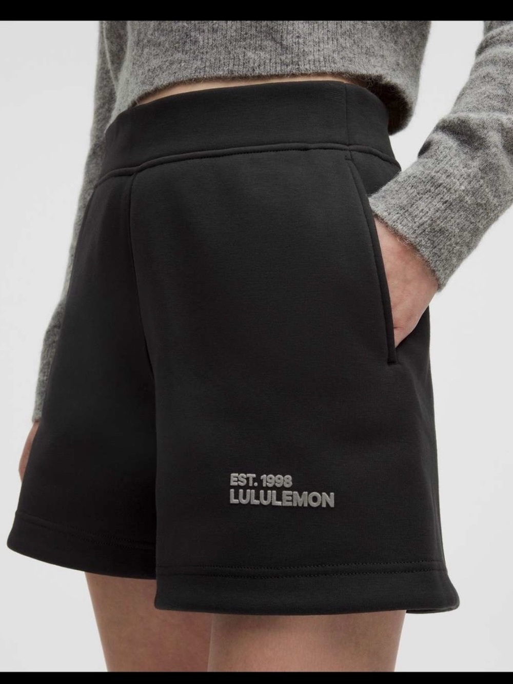 Lululemon Heavyweight Fleece
Sweatshort 5" in Black Size Large